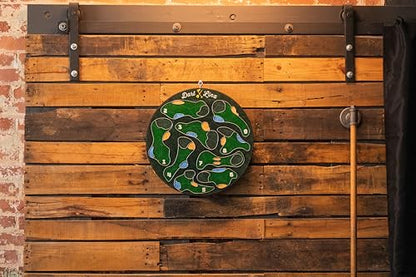 Ultimate Dart Board & Golf Game for Home - Perfect Family & Kids Activities, Game Room Decor, Gifts for Boys, Golf Darts Compressed Sisal Board