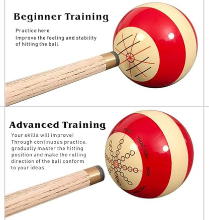 High-Precision Training Cue Ball,Billiard Training,57.2mm/2.3in, Advanced Resin,which is resistan-t to wear and Impact,1 PC