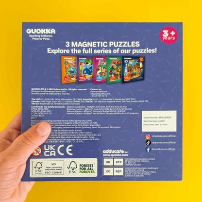 QUOKKA Magnetic Toddler Puzzles Ages 2-4 – 20 Pieces Kids Puzzles Ages 3-5 – Travel Games and Toys for Kids 4-6 Girls – Car Airplane Road Trip Activities with Unicorn, Princesses, Fairies and Mermaids - style: 7. UNICORN 20 PCS