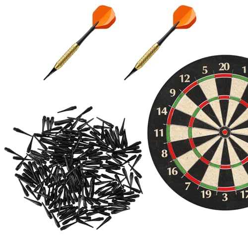 200 Pack 2BA Thread Soft Dart Tips - Premium Plastic Replacement Points, Essential Accessories for Electronic Dartboards & Soft Tip Darts, Good Gifts for Men Women
