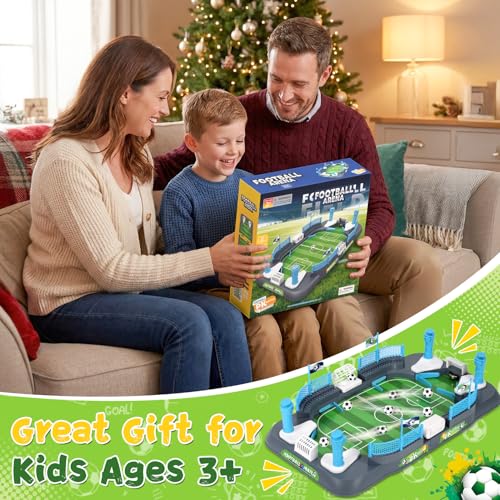 Mini Foosball Table Game for Boys Soccer Game Set Gifts Kids Toy Football Games Board for Indoor Sports Game Room Pinball Interactive Birthday Gift Toys for 3 4 5 6 7 8-12 Year Old Family Gatherings