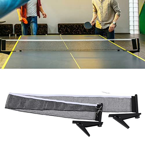 Table Tennis Net Rack Set, 67.7in Foldable Table Tennis Match Net Belt Bracket for Indoors Outdoors, Professional Athlete Amateur