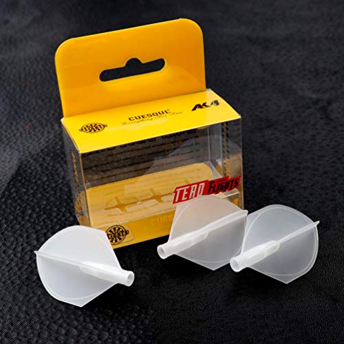 CUESOUL TERO AK4 Dart Flight Standard Shape/Shield Shape/Diamond Shape - color: Shield shape-Transparent