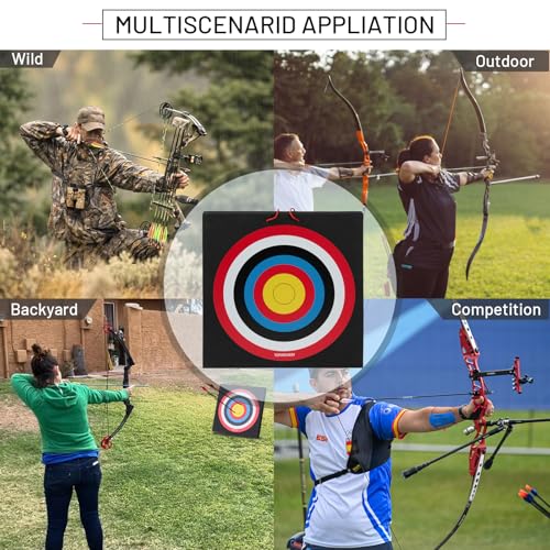 TOPARCHERY 20'' Foam Archery Target High-Density Target Block Target for Backyard, Throwing Knife Target