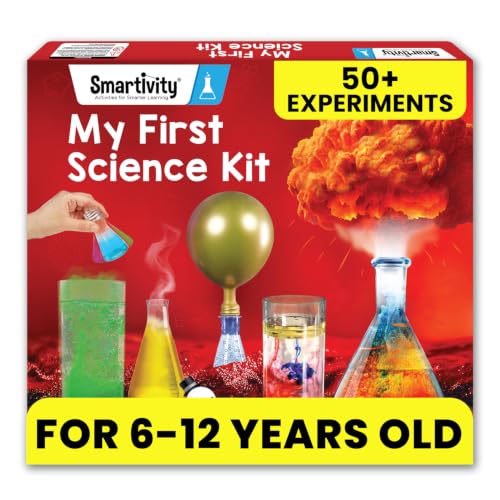 Smartivity My First Science Experiment Kit for Kids Ages 6, 7, 8, 9, 10, 11, 12 Years | 50+ Experiments I Christmas, Birthday Gift I Science Projects for Boys & Girls, STEM Toys for 6 to 12 Years - style: Science Kit