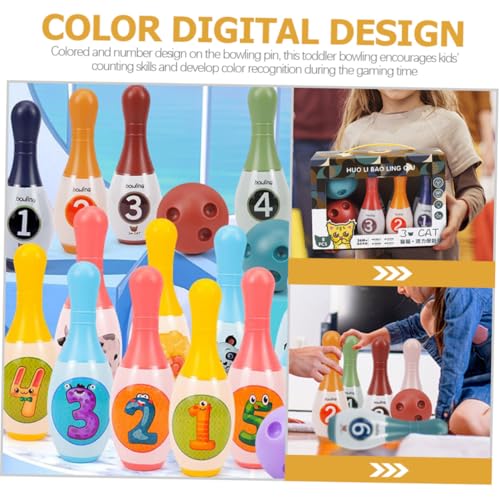 Bowling Indoor Sports for Bowling Pins and Balls Develop Hand-Eye Coordination and Counting Skills for Boys
