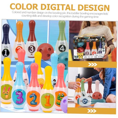Bowling Indoor Sports for Bowling Pins and Balls Develop Hand-Eye Coordination and Counting Skills for Boys
