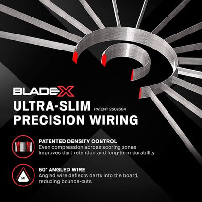 WINMAU Professional Bristle Dartboard - PDC Tournament Board with Official Tournament Specifications - Available in Blade 6 Single, Dual, Triple Core & Blade X Generations