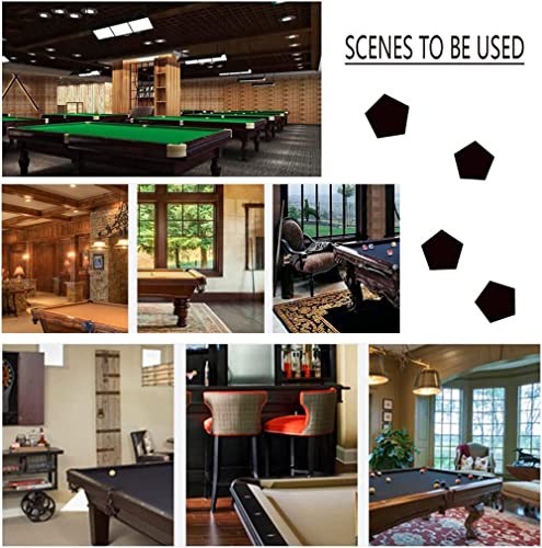 Ball Cue Stand Rack School 6 Holes Billiard Cue Storage Rack, Double Function Table Wooden Pool Cue Rack Freestanding Cue Stick Rack for Billiard Room