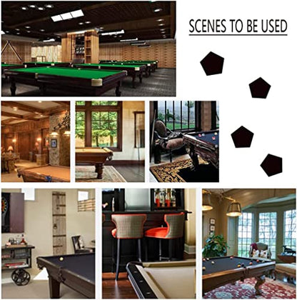 Ball Cue Stand Rack School 6 Holes Billiard Cue Storage Rack, Double Function Table Wooden Pool Cue Rack Freestanding Cue Stick Rack for Billiard Room