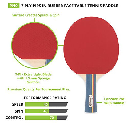 Champion Sports PN9 Table Tennis Paddle