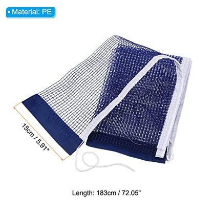 PATIKIL Table Tennis Net Replacement, Ping Pong Net String Tension Equipment Accessories PE for Indoor Outdoor, Navy Blue