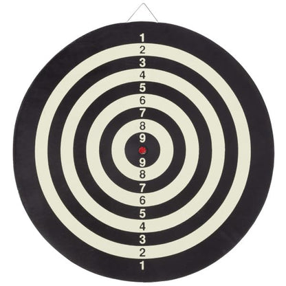 Dart Board – Tournament Sized Indoor Hanging Number Target Game for Steel Tip Darts – Dartboard with Mounting Hardware by Hey Play - size: 18"