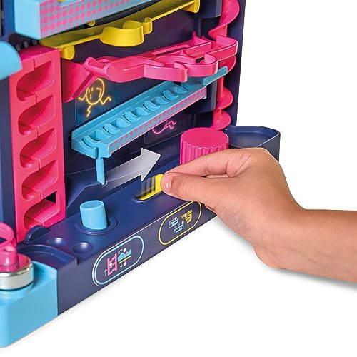 TOMY Screwball Scramble Level Up Marble Maze - Vertical Beat-The-Clock Marble Run Game - Skill & Dexterity Challenge - 1–4 Players - Ages 5+ - style: Screwball Scramble Level Up