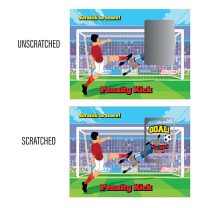 My Scratch Offs Soccer Penalty Kick Scratch Off Game Cards 26 Pack - 2 Winning and 24 Sorry - style: Soccer Penalty Kick