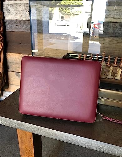 WE Games Backgammon Set, Board Games for Adults - Travel Games - Magnetic with Burgundy Leatherette Backgammon Board and Carrying Strap - Travel Backgammon Sets for Adults - color: Burgundy