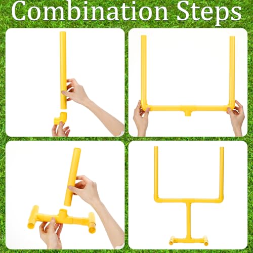 Moukeren 3 Pcs Football Party Decorations Football Table Runner with Plastic Goal Post Centerpieces 19.69" x 11.81" Soccer Goal Post Field Table Decor for Sports Theme Birthday Party Supplies - size: 72" X 13",16.1" X 23.6"