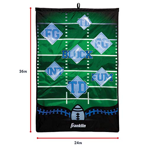 Franklin Sports MLB and NFL Target Toss Game - Kids Over The Door Mini Throwing Game - Perfect Indoor Toy for Kids - style: Football