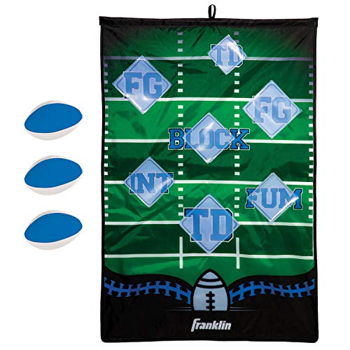 Franklin Sports MLB and NFL Target Toss Game - Kids Over The Door Mini Throwing Game - Perfect Indoor Toy for Kids - style: Football