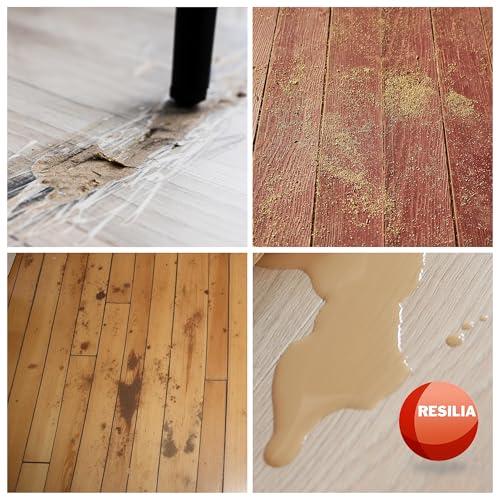 RESILIA Premium Clear Floor Protector Mat – Heavy-Duty Plastic Vinyl Covering for Hardwood, Tile, or Laminate Floors, Table, or Desk –American Modern Pattern 27" x 15" Waterproof Roll, Made in USA - size: 27" x 15"