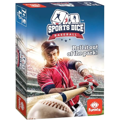 FoxMind, Baseball Sport Dice Game, for Baseball Fans, Easy to Play, Travel Sized - style: Baseball