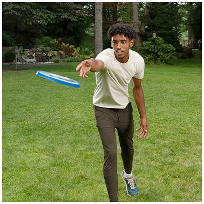 Aerobie Superdisc Outdoor Flying Disc, Flying Ring for Kids Parties and Backyard Games, Teen Boys Gift Ideas, Kids Toys for Ages 5 & Up, Blue, 10”