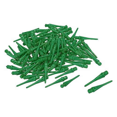 PATIKIL Plastic Dart Tips 2BA Thread Soft Dart Tips Replacement Plastic Tip Soft Tip Dart Accessories - color: Green