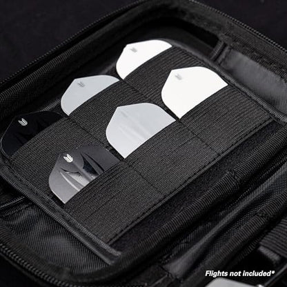Target Darts Takoma XL Darts Wallet Case, Grey – Holds 6 Darts, Protective EVA Holder with Double Zip Lock Pouches – Professional Dart Accessories - color: Grey