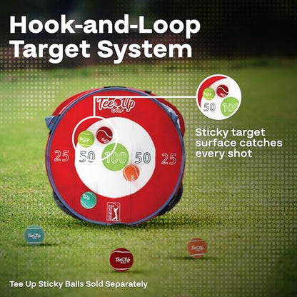 PGA Tour Golf Practice Aids By Golfgen: Premium Chipping Nets, Putting Rings, & Targets, Indoor & Outdoor Training, Improve Accuracy & Control, Master Putting and Chipping, Portable for On The Go