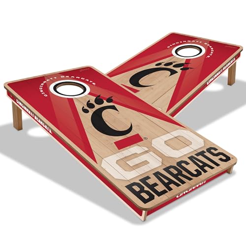 YouTheFan NCAA 2' x 4' Slogan Series Professional Wood Cornhole Game - color: Cincinnati Bearcats