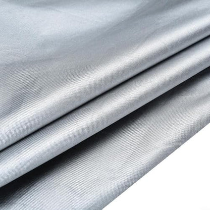 Oxford Cloth Billiard Pool Table Cover Waterproof Protective Dust Cover With Drawstring, For 8/9 Ft Tables Stitched Black Silver 210D(215x125x14CM)