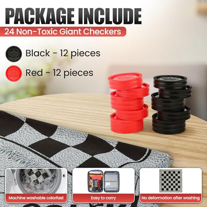 Bolaball 4 in a Row & Large Checkers 13 inch Games Combo
