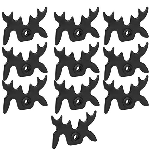 Pool Bridge Set – 10-Piece Slip-On Moosehead-Shaped Billiard Bridge for Sports, Compatible with Standard Pool Cues, Plastic Construction