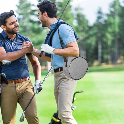 Disc Golf Bag Waterproof Lightweight Flying Disc Practice Bag with Shoulder Strap for Outdoor Golfing Accessories Gray
