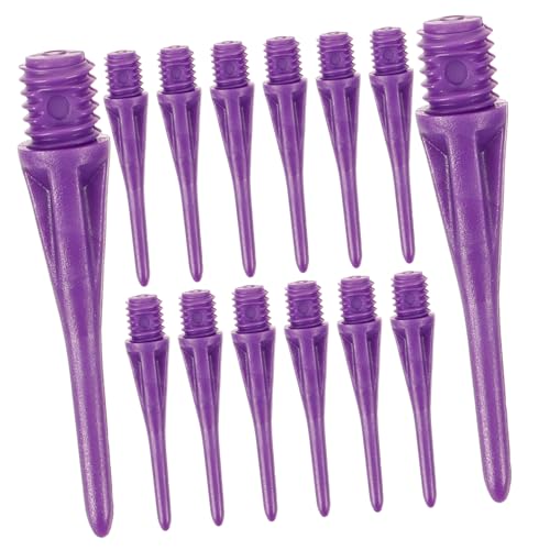 50pcs Soft Head Darts Heads for Replacement Soft Points Sports Tips Sports - color: Purple