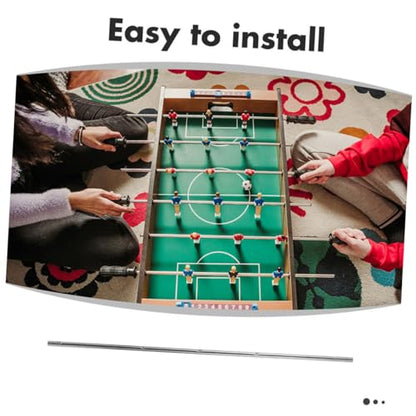 2pcs Foosball Table Replacement Rods Iron Poles Long Soccer Machine Handles for Adults and Tabletop Football Game Accessories with Comfortable Grip and Easy Installation