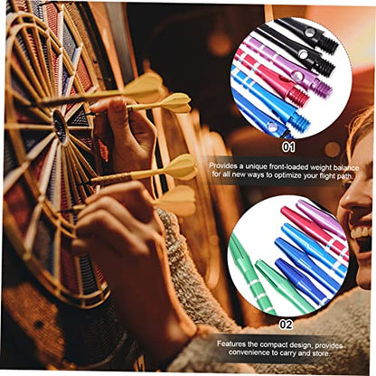 Aluminum Dart Shafts Set Rings for Tip Darts Durable Non-Slip and Easy Control All Players and Enhancing Performance
