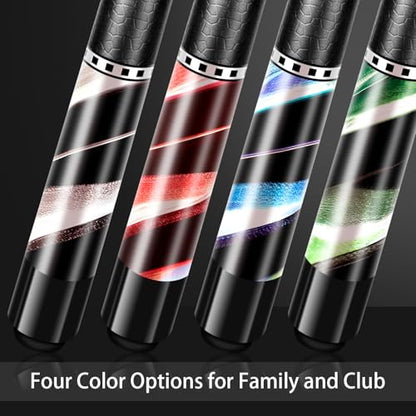 Pool Cue Stick Billiard Sticks: 58 Inch Pool Stick with 13mm Tip Professional Billiard Cue Sticks 18/19/ 20/21 oz, Premium Canadian Maple Wood Pool Cues for Pool Table for Men Women in Bar House（C43）
