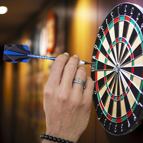 GWHOLE Soft Tip Darts Set, 12pcs Aluminum Metal Body Professional Darts Plastic Tip with 16 Dart Flights and 200 Plastic Tips for Adult Electronic Board Bar Supply