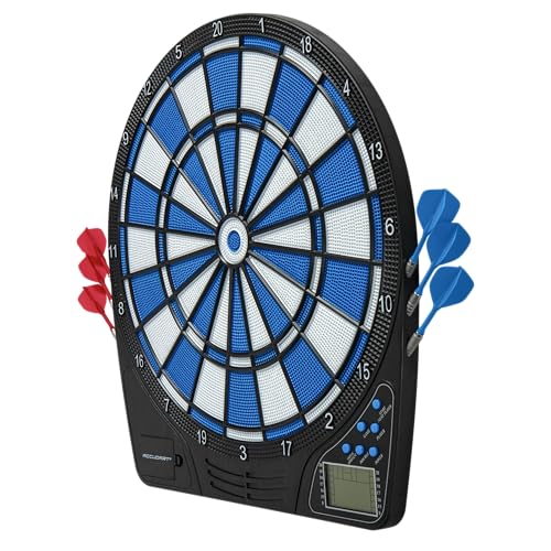 Accudart Comet Electronic Dartboard – 21 Games, 149 Variations, LED Scoring for Up to 8 Players, Virtual Opponent, Adjustable Volume, Wide Catch Ring – Includes 6 Soft Tip Darts & Extra Tips