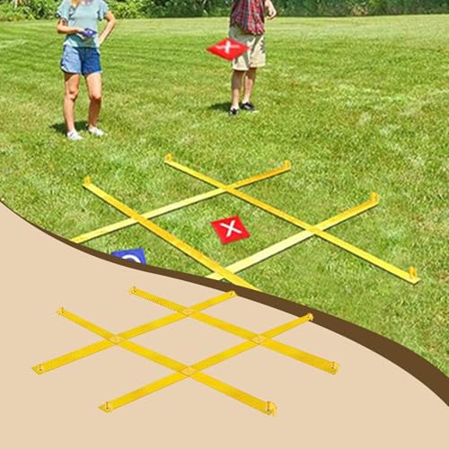 Large Set with Fixing Stakes, Ideal for Picnics in The Garden Or Lawn. - color: Yellow a