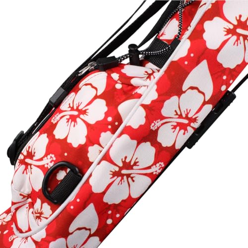 Orlimar Pitch ’n Putt Lightweight Sunday Golf Bag with Stand, Ultra-Light Carry Design, Two-Way Divider Top, Shoulder Strap, Compact Carry Golf Bag for Men & Women - color: Tropical Floral
