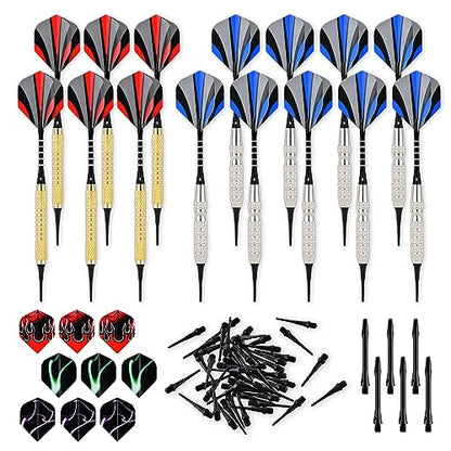 Steel Tip Darts Set 18 Grams15 Pack Steel Barrels - style: s alu15