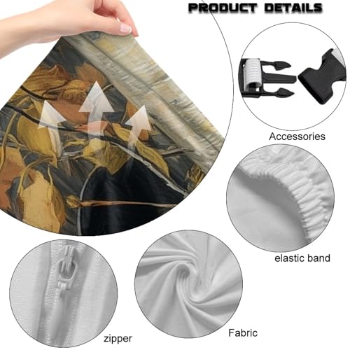 Suobstales Bear Hunting Camo Print Gaming Chair Covers Slipcovers, Office Chair Covers with Armrest Covers, 4Pc/Set Durable Stretchable Elastic Computer Chair Cover for Anti Cat Scratch - color: Bear Hunting Camo