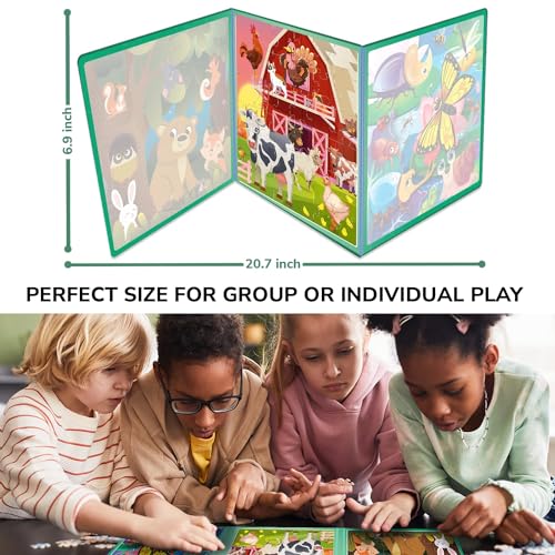 QUOKKA Magnetic Puzzles for Kids Ages 4-6 – 36 Pieces Sudoku Toddler Puzzles Ages 2-4 – Travel Games for Kids 3-5 – Animal Farm Bugs Toddler Travel Toys – Car Airplane Road Trip Games for Boys & Girls - style: 4. FARM 36 PCS