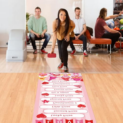 gisgfim Can Rolling Game Props Party Games Roll The Can Challenge Raffle Set for Adults Family Classroom Gatherings Birthday Party Supplies Activities Gifts Indoor Outdoor Holiday Prizes(Valentine) - style: Valentine