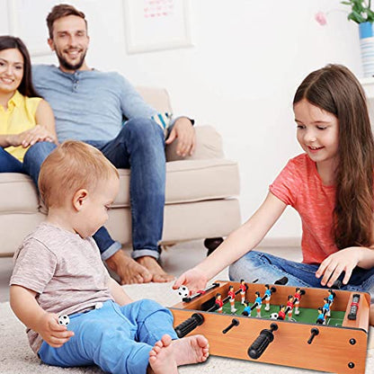 WIN.MAX Mini Foosball Table (Upgrade) 20-Inch Foosball Table Adult Size Top Football/Soccer Game Table Easy to Store