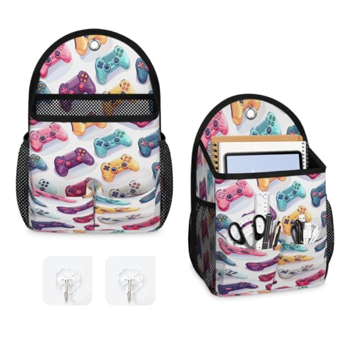 2pcs Wall Hanging Organizer Bag Gaming Consoles Wall Hanging Storage Bag with Pockets Wall Organizer Storage for Kitchen, Bedroom, Bathroom, RV Camper - size: 2 PCS