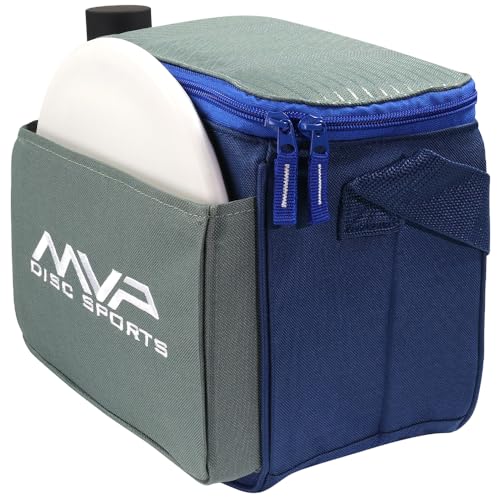MVP Disc Sports Cell Disc Golf Starter Bag (Choose Your Favorite Color) - color: Light Gray/Slate Blue