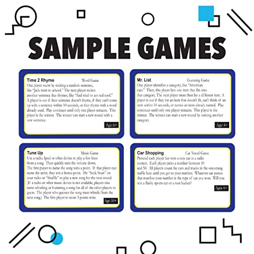 Games on the Go by Continuum Games - Portable Roadtrip Family Games to Challenge and Entertain for 2+ players , Blue